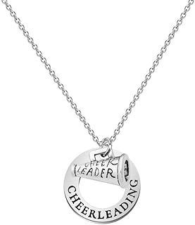 Cheerleading Necklace Cheerleader Gifts Megaphone Pendant Necklace Cheer Jewelry Gift for Cheerleader Cheer Coach or Team
