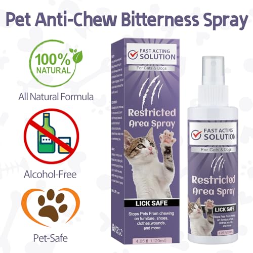 Pudxlre RC-US-CATD-5 Cat Deterrent Spray 120Ml, Cat Repellent Indoor For Cat And Kitten. No Scratch Spray thumb #2