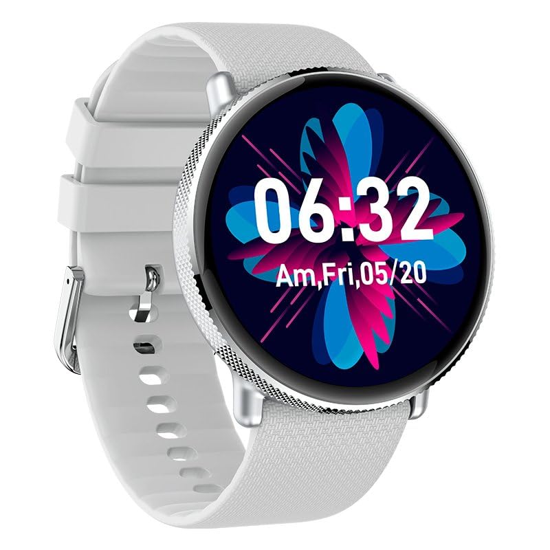 Cool AMOLED Forever Silikonowy wyświetlacz Smartwatch (Połączenia, Zdrowie, Sport), Szary, Grande, Nowoczesny