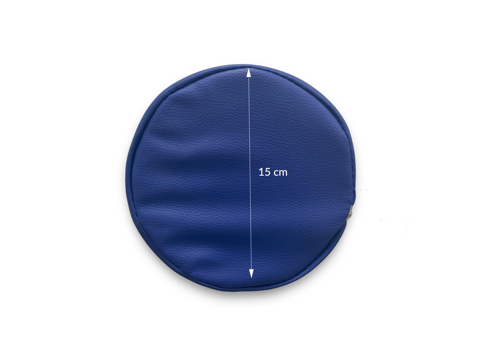 QUIRUMED Cuscino a rullo QUIRUMED, 55 x 15 cm, blu, similpelle, imbottitura in gommapiuma, per yoga, fitness, massaggio
