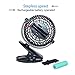 Stroller Fan Clip on Fan Rechargeable Battery Operated Fan - Powerful Airflow Low Noise - SWZA Portable Clip Fan for Baby Stroller Travel Hiking Camping
