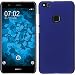 Produktbild PhoneNatic Case kompatibel mit Huawei P10 Lite - Hülle blau gummiert Hard-case + 2 Schutzfolien