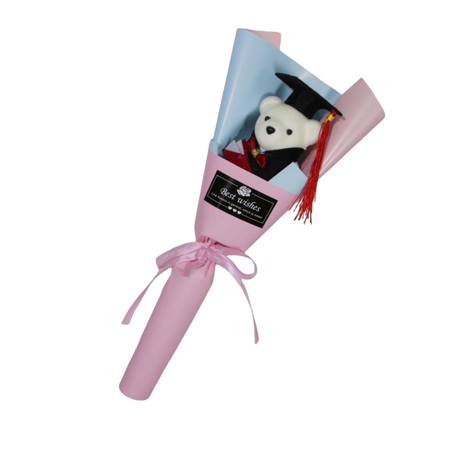 Tsophreniq Artificial Bouquets Bear for Graduates Graduation with Toy Doctor for Ceremonies