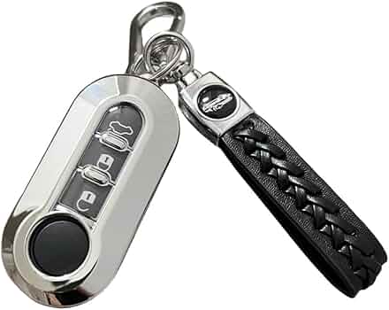 Portachiavi Auto Panda Prima Serie - Stile Vintage, Finta Pelle, 5x5 Cm - Foto 2