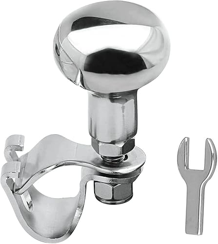 Miniatura 6 de PACEWALKER Perilla de volante de barco de acero inoxidable AISI 316, perilla de maniobra del volante de calidad