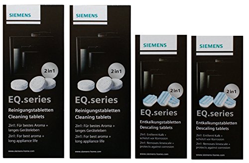 TZ80001 20 Reinigungstabletten + 6 Entkalkungstabletten für EQ Series