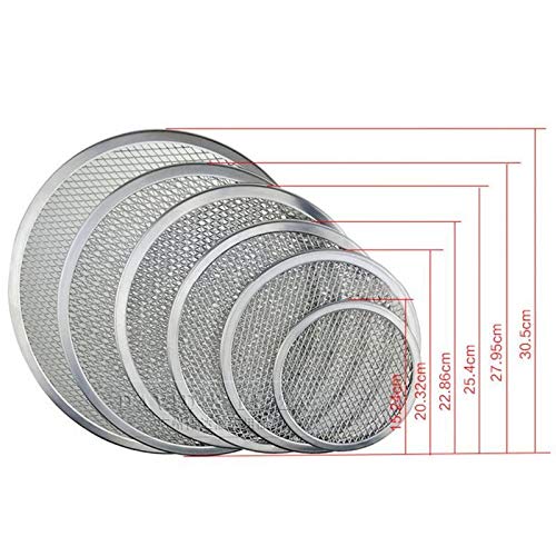 Tacki do pizzy do piekarnika, Nowe 6-14-calowe bezszwowe aluminiowe sito do pizzy, blacha do pieczenia, metalowa siatka, przybory kuchenne do pieczenia pizzy(10inch)