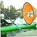 Kayak Wind Sail, 42inch Foldable Kayak Wind Paddle, Portable Kayak Downwind Sail with Clear Window for Inflatable Boat Kayak Accessory
