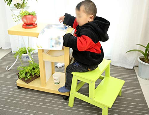 Taburete de escalada para interiores DASHADAO de madera para el hogar silla alta de elevación 3