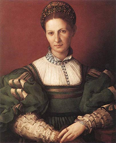 Portrait d'une dame en vert cadeau prestigieux peinture huile sur toile unique