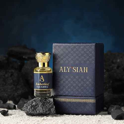 Image of ALY'SIAN Luxury Attar for Man & Women 12 ML Emberleaf Premium Non Alcoholic Roll On Perfume Oils Arabic & French Blend Assorted Long Lasting Fragrance Collection Unisex Perfume Gift Hamper (EMBERLEAF 12 (ML))