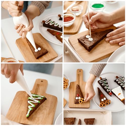 GZMAISULEE 122PCS Tipless Piping Bags Disposable Pastry Bag 12 Inch 100PCS Icing Bags, 10 PCS Frosting Bag Clips, 2 Scriber Needle and 10 PCS Pastry Bag Ties for Cookies Cake Decorating