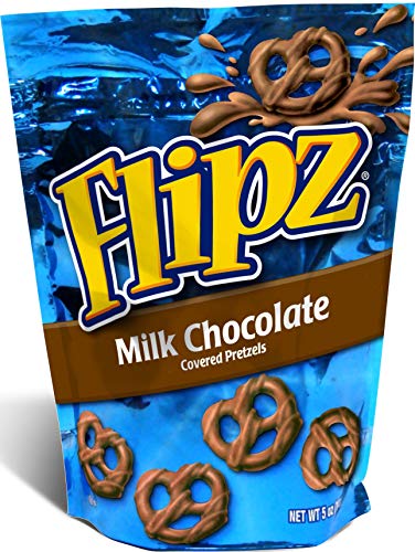 Flipz Pretzels, Milk Chocolate, 5-Ounce Packages (Pack of 12)