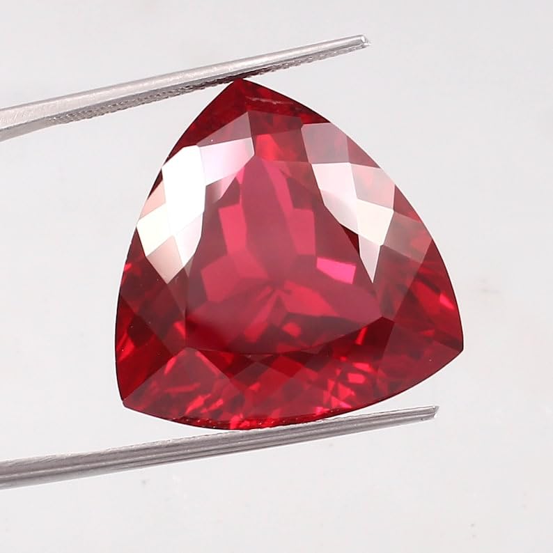 Rubis naturel trillion pierre précieuse facettes pour bijoux - 2