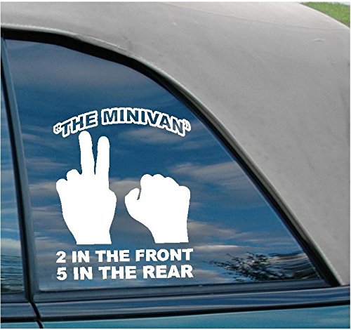 THE MINIVAN Shocker new funny nude adult decal jdm sticker sex mini van #1