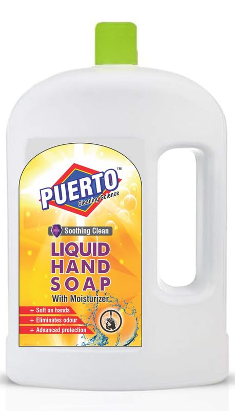 Image of Puerto Liquid Handwash Refill - Original Hand Wash- 2 Ltr (Pack of 1) | Germ Defence Formula | 10x Better Germ Protection