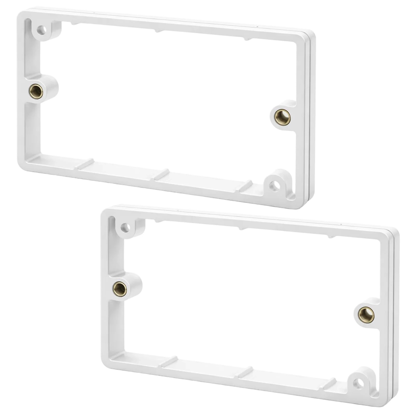 2 PCS 20mm Double Socket Spacer, Light Switch Spacer, Double Socket Surround, Extender for Tiled or Panelled Walls