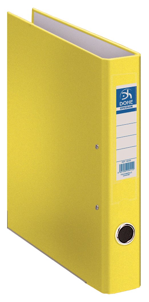 dohe oficolor – Folder 2 Rings 40 mm, Folio, Yellow