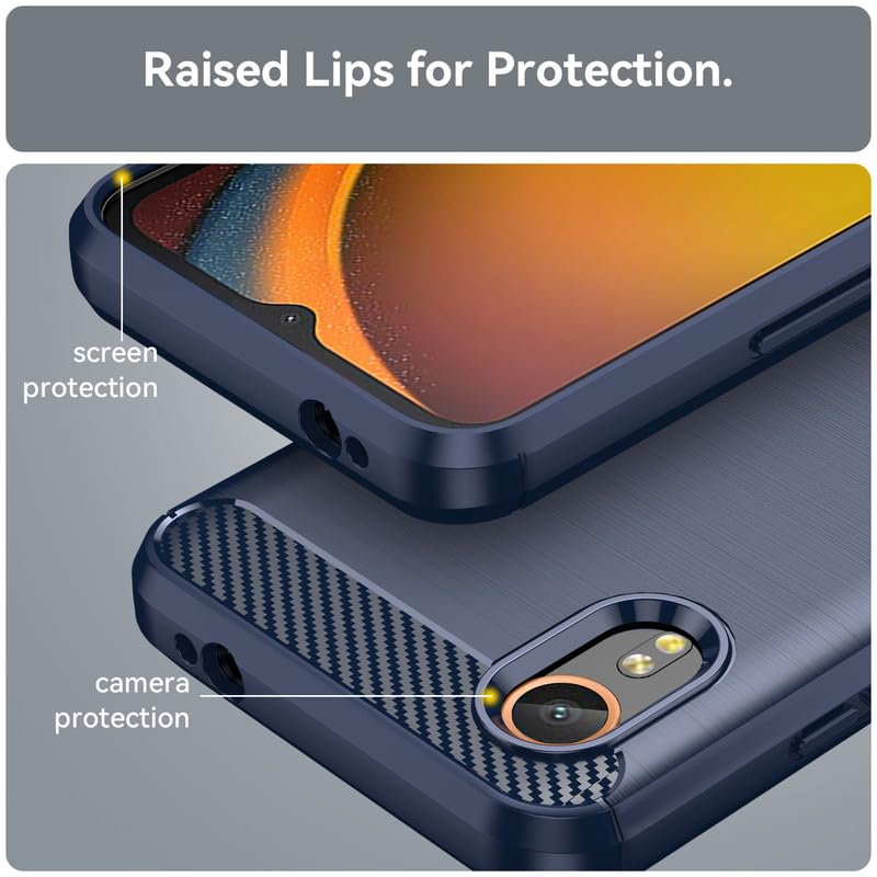 Image of Basic Case for Samsung Galaxy XCover 7 (Carbon Fibre Blue)