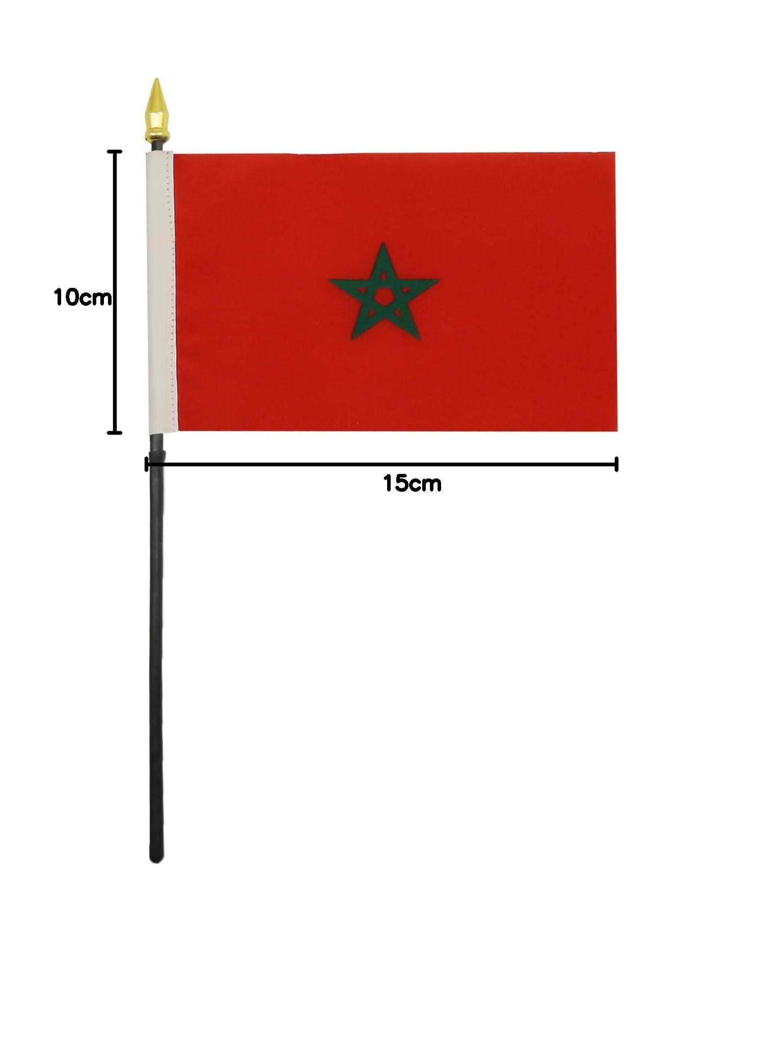AZ FLAG Bandiera da Tavolo Bolivia 15x10cm Punta Dorata - Piccola BANDIERINA BOLIVIANA 10 x 15 cm