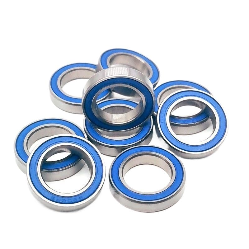 Cojinetes de bolas de ranura profunda 10 Uds 6802RS rodamiento 15x24x5mm ABEC-7 Hobby eléctrico RC coche camión 6802 RS 2RS rodamientos de bolas 6802-2RS azul sellado