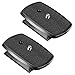 Neewer 2-Pack Negra Zapata Rápida QR Plato Trípode Cabeza con Almohadillas de Goma Antideslizante para Neewer SAB264 y SAB234 Trípodes, Hechos de Material Plástico ABS