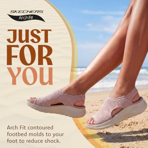 Image of Skechers Women's Arch Fit 2.0 - Flawless Choice | Arch Fit 2.0 Sandal, Yoga Foam Cushioned Footbed, Machine Washable, Stretch Fit, APMA Seal of Acceptance