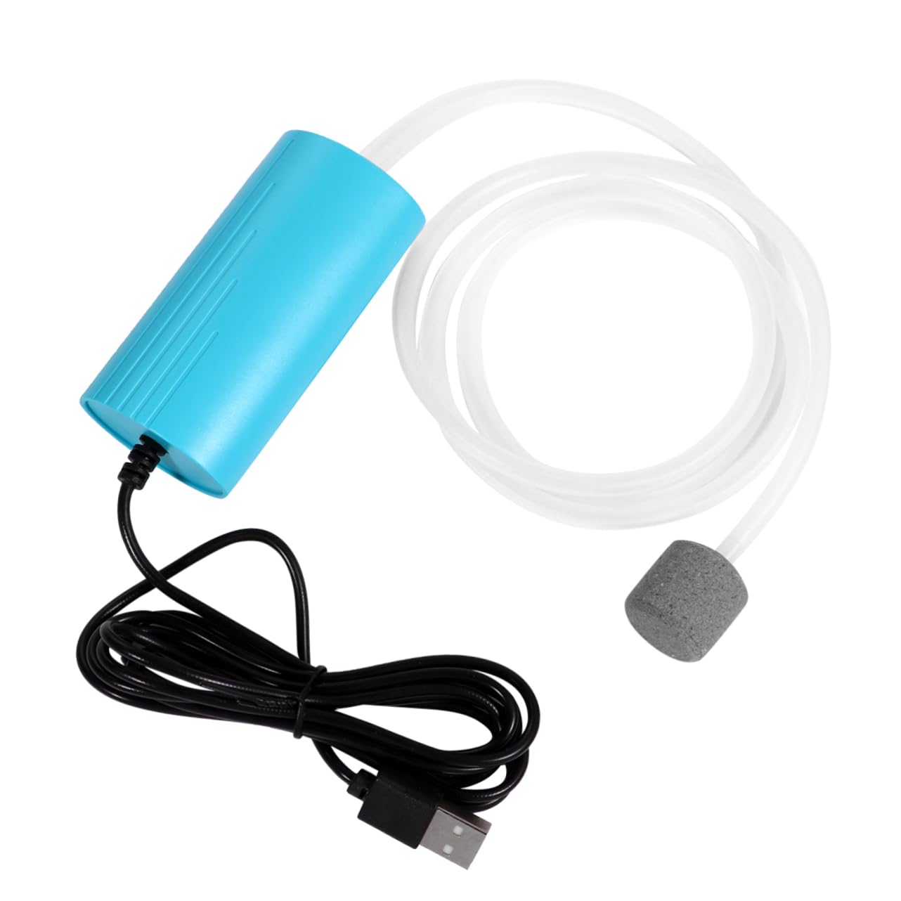 Abaodam Mini Aquarium Air Pump Mute Oxygen Pump for Fish Tank Portable Energy Saving Air Pump with Interface for Aquariums Outdoor Fishing Grounds High Displacement Durable