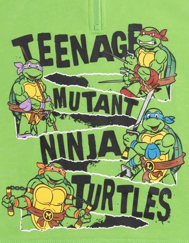 Teenage Mutant Ninja Turtles Leonardo Michelangelo Raphael Half Zip Hoodie Toddler to Big Kid2