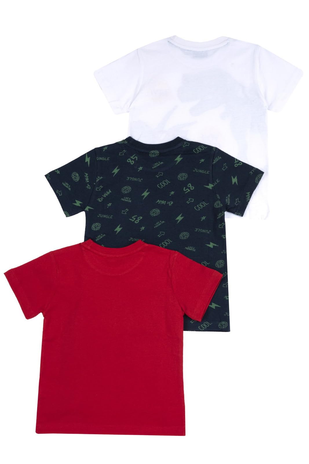 Chicco, Camiseta Niño, Set de 3 Camisetas de Manga Corta, 100% Algodón, Ideales para Primavera y Verano, Ropa Niños y Adolescentes