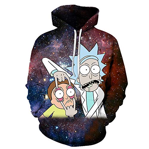 Lichee Men 3D Printed Hoodies Cartoon Pullover Funny Anime Long Sleeve Pocket Sweatshirt (Large, 896)
