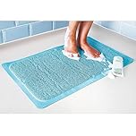 Coopers of Stortford - Non-Slip Shower Mat with Suction Cups – Fast-Drying Loofah-Style Bathroom Mat, Mould-Resistant & Hygienic Bath Mat – 73 x 43cm