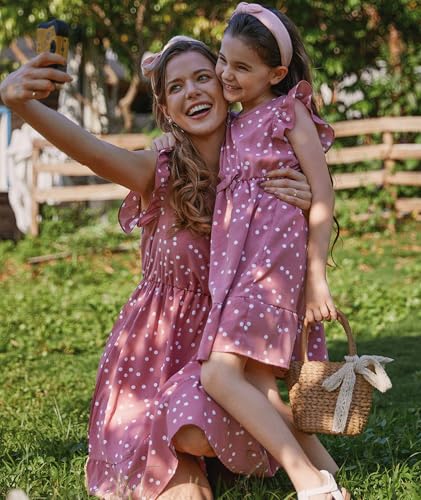 Mommy and Me Dresses - Family Matching Outfits for Women,Baby Girls - Great for Photos,Vacation and Mother's Day2