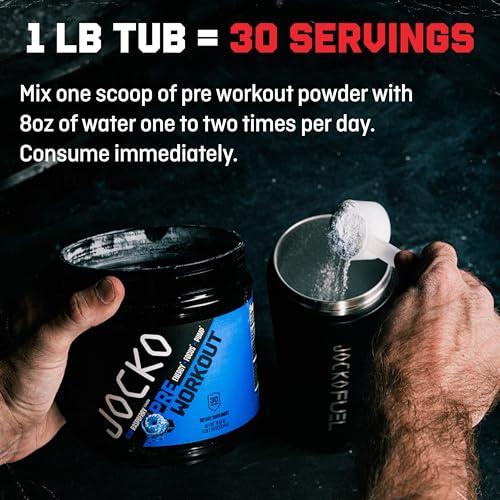 Jocko Fuel PREWORKOUT_BLUERASP Ultimate Pre Workout Powder - Pre-Workout Energy Powder Drink thumb #6