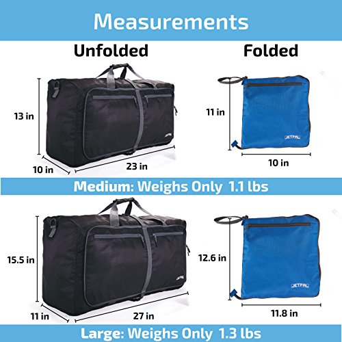 JETPAL Spacious Foldable Duffel Bag (Large)