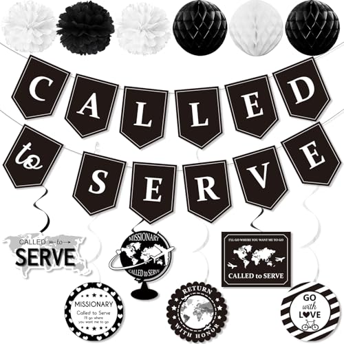 Called to Serve LDS Missionary Banner - Lds Missionary Gifts Mission Possible Decorations Mission Impossible Party Decorations for Elders Called to Serve Farewell Essentials