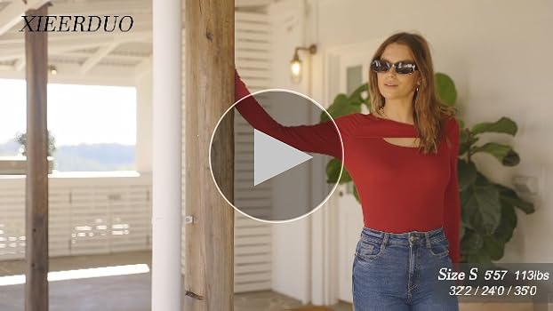 XIEERDUO Womens Fall Fashion 2025 Womens Tops Long Sleeve