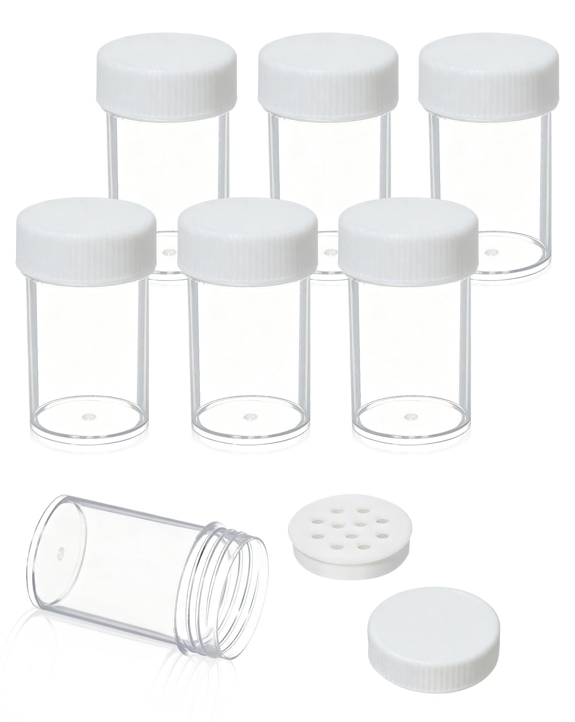 Photo 1 of Liobelon 6 Pack Powder Containers (20ml) with Sifter