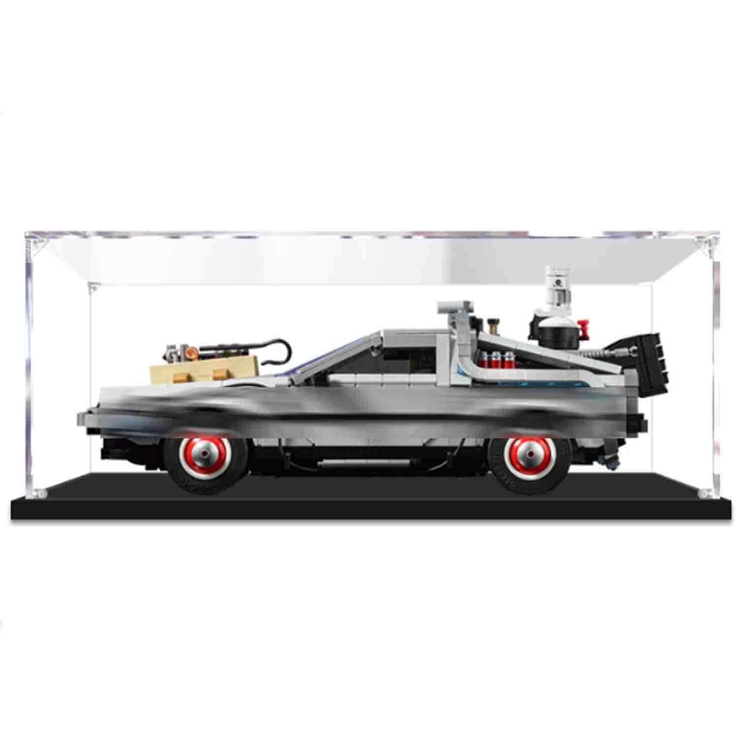 Vitrine compatible avec Hot Toys® BACK TO THE FUTURE MOVIE DELOREAN TIME MACHINE