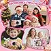 GydEuphranor Kids Camera for Girls and Boys, 48MP Digital Kids Camera with Dual Lens, 8X Zoom, IPS Screen, Music & Games, Best Birthday Toy for Children Ages 3–12 – Pink