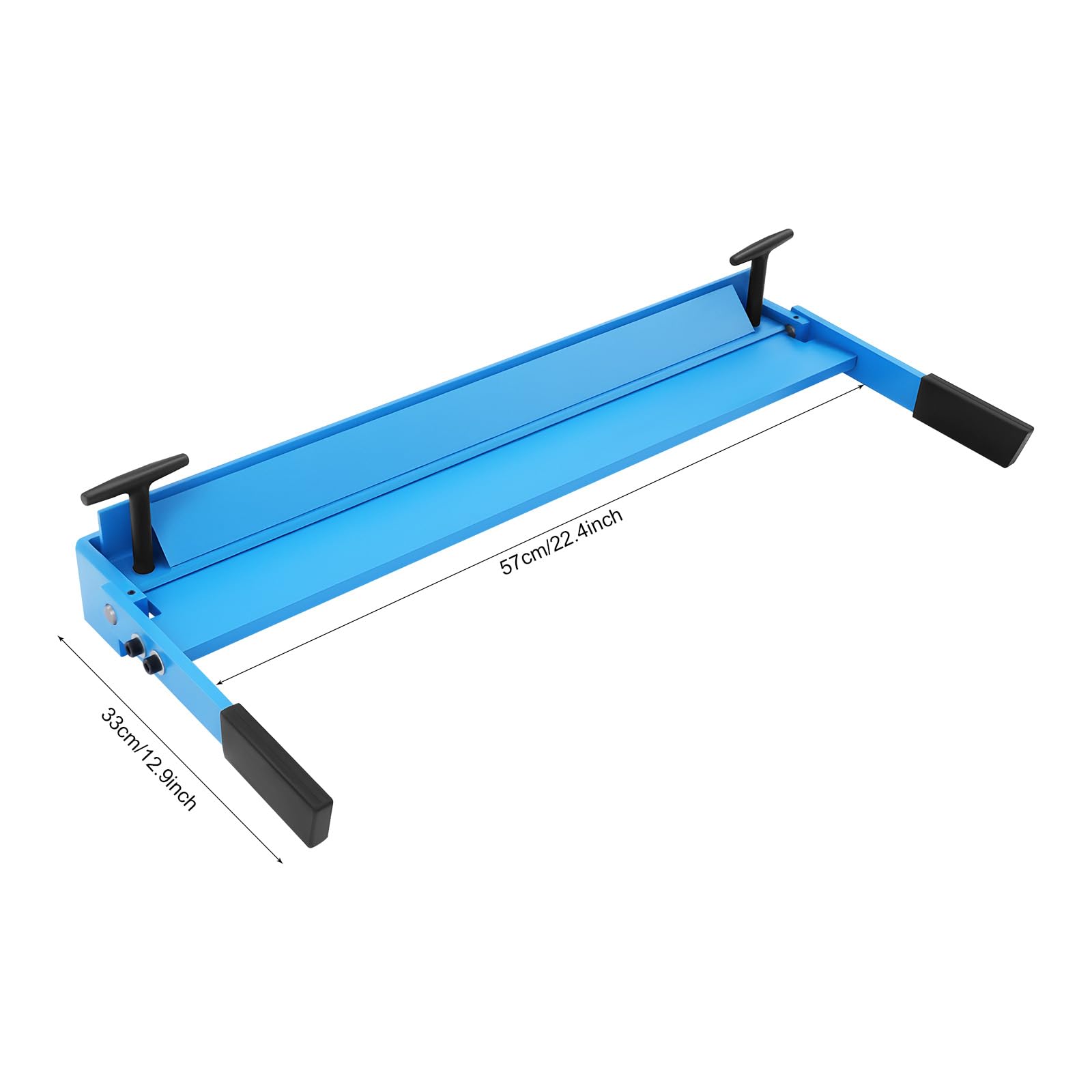 Ręczna giętarka kątowa, 630 mm, ręczna giętarka do metalu, grubość 1-1,2 mm, maks. kąt gięcia 120°, gięcie blachy do stali węglowej, płyt miedzianych