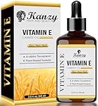 Kanzy Vitamin E Oil for Face & Skin Naturally Sourced Plant-Based Pure Vitamin E Oil for Hair d-Alpha-tocopherol Body Oil for Women & Men, Strengthens & Moisturizes Nails 60ml