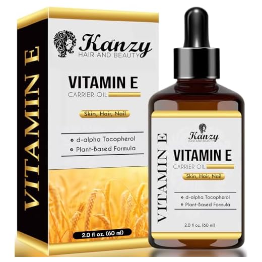 Kanzy Aceite de Vitamina E Liquida para Cuidado Facial, 100% Natural a Base de Plantas Vitamin E Oil para el Cabello d-Alfa Tocoferol 60 ml Aceite Corporal para Mujeres y Hombres