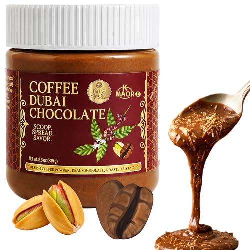 Dubai Chocolate Spread with Coffee, Pistachio & Kataifi, 8.3 oz