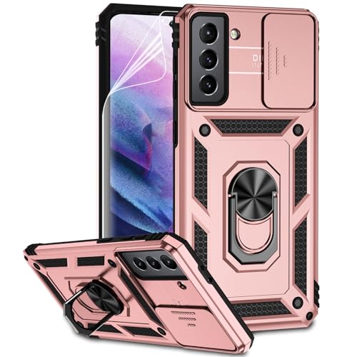Coque Samsung S21 Plus avec protection objectif et béquille