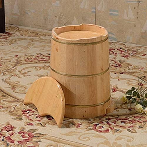 Spa de pies para pedicura con cubeta de madera miniatura 3