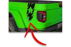 1pc Tailgate Bedside Rip Sticker Decal with Gladiator Helmet | Exterior Graphics...