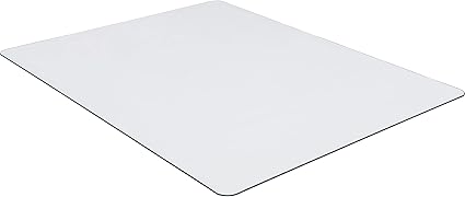 Lorell Tempered Glass Chairmat, 48" Width x 60" Depth x 0.25" Thickness, Clear, 1 Each