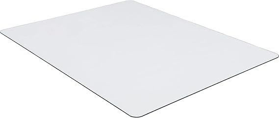 Lorell Tempered Glass Chairmat, 48" Width x 60" Depth x 0.25" Thickness, Clear, 1 Each