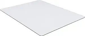 Lorell Tempered Glass Chairmat, 48" Width x 60" Depth x 0.25" Thickness, Clear, 1 Each